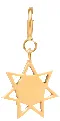 14k midi bitty sun charm with spring ring sold by Zoe Chicco product image thumbnail 2