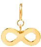 14k midi bitty infinity charm with spring ring sold by Zoe Chicco product image thumbnail 2