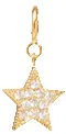 14k midi bitty pave diamond star charm pendant with spring ring sold by Zoe Chicco product image thumbnail 2