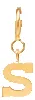 14k Letter Charm Pendant on Spring Ring sold by Zoe Chicco product image thumbnail 2