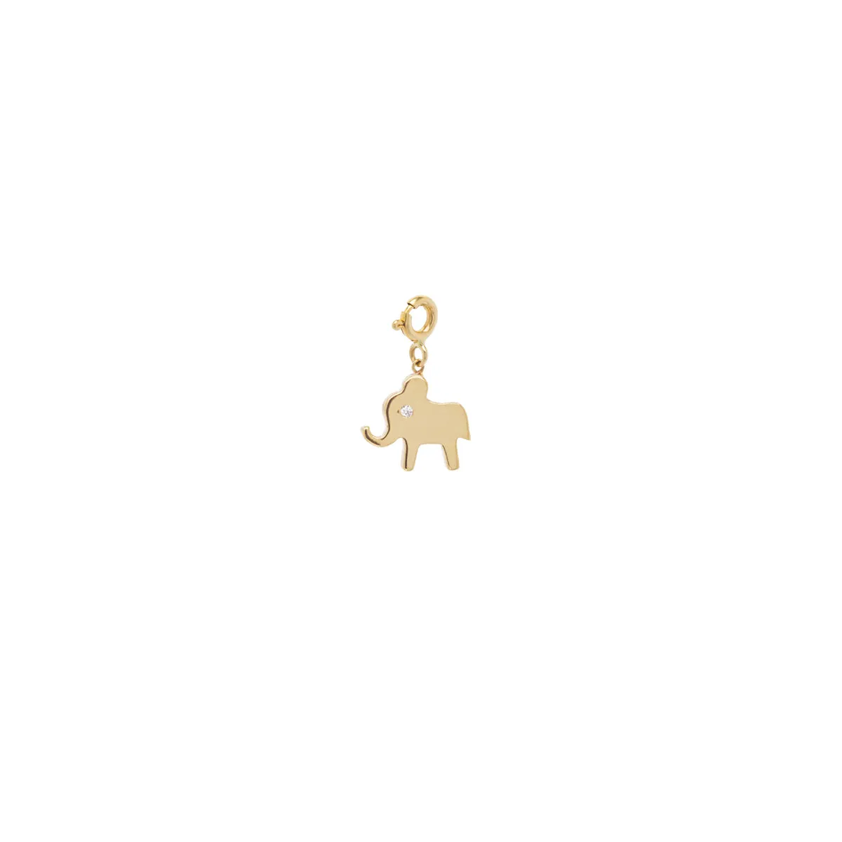 14k Single Elephant Charm - SALE sold by Zoe Chicco product image thumbnail 3