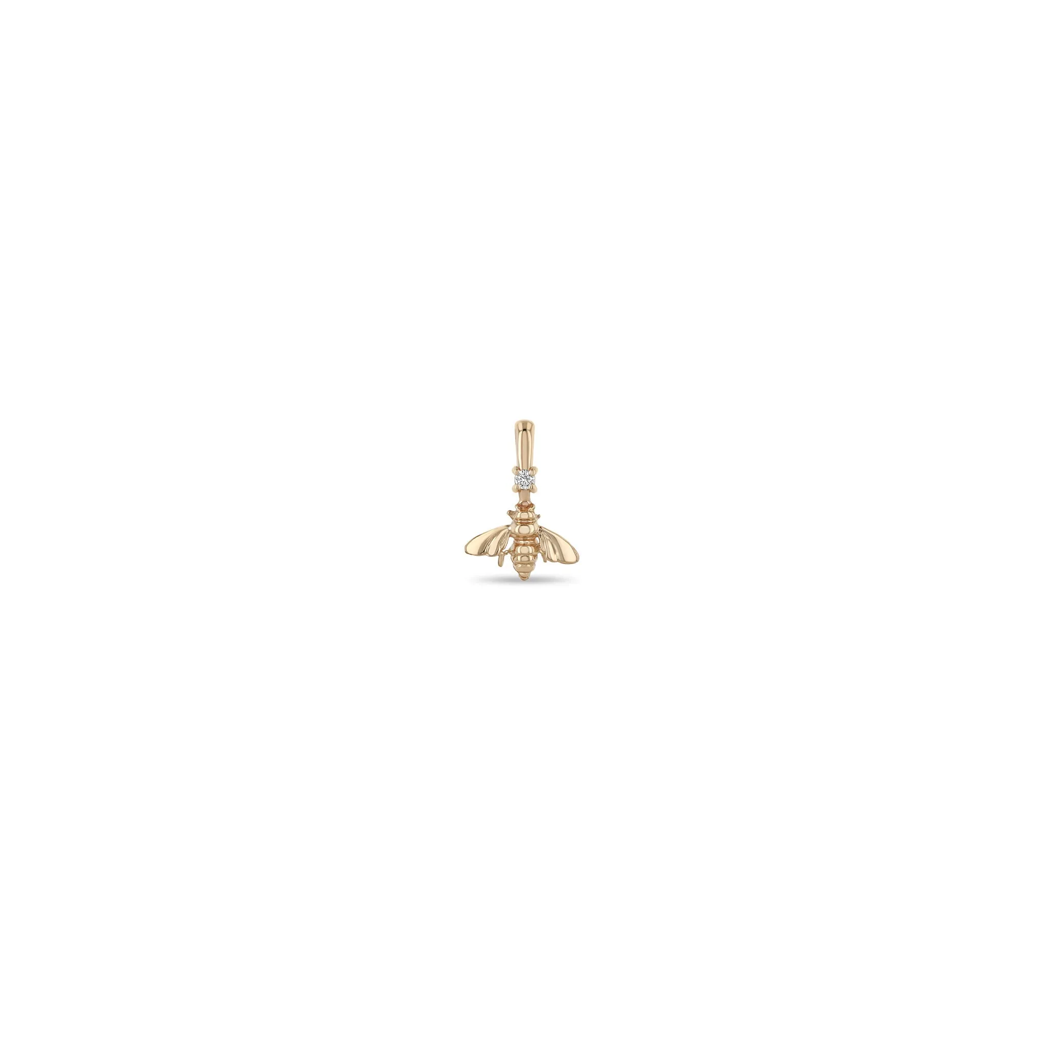 14k Single Bumble Bee Charm sold by Zoe Chicco product image thumbnail 4
