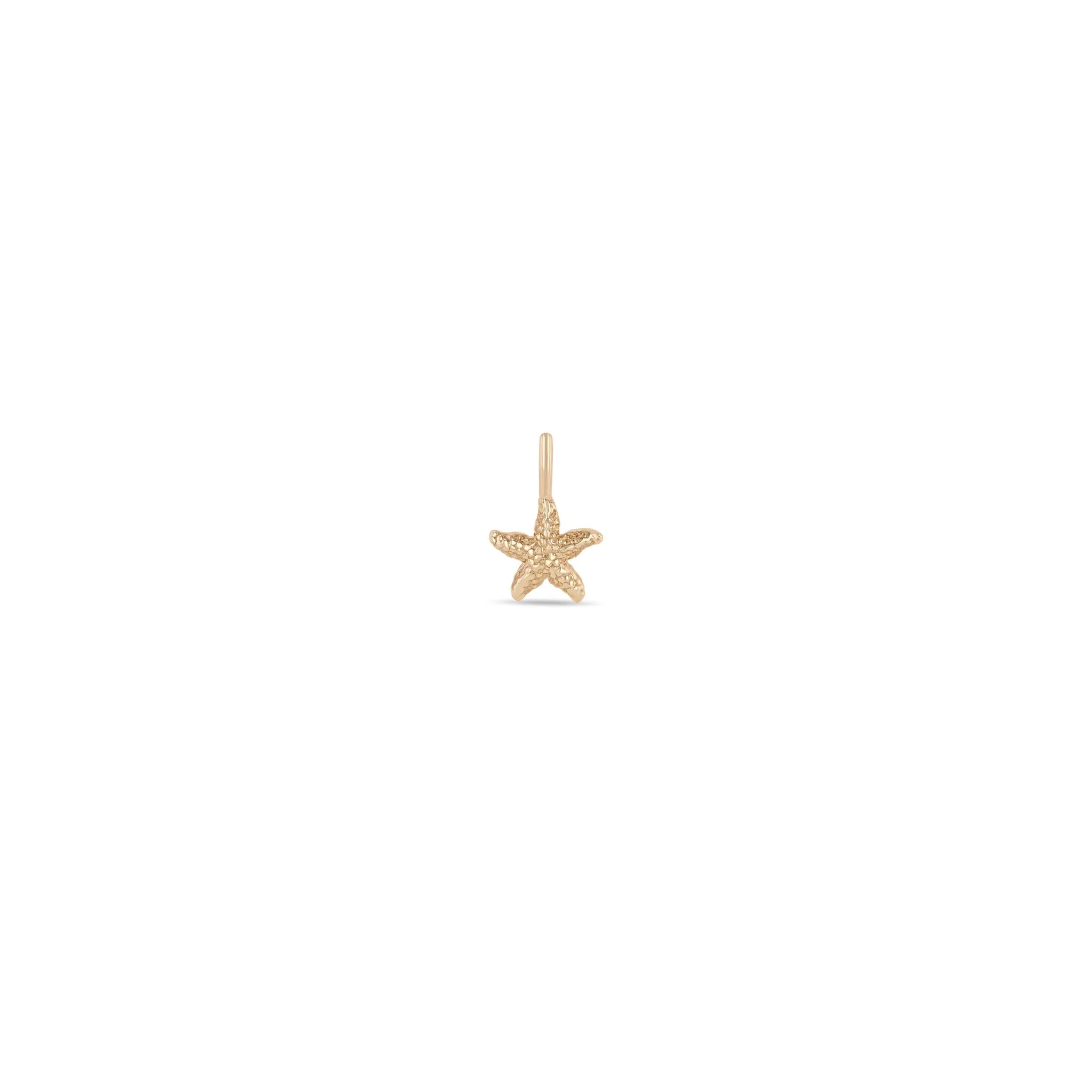 14k Single Starfish Charm sold by Zoe Chicco product image thumbnail 2