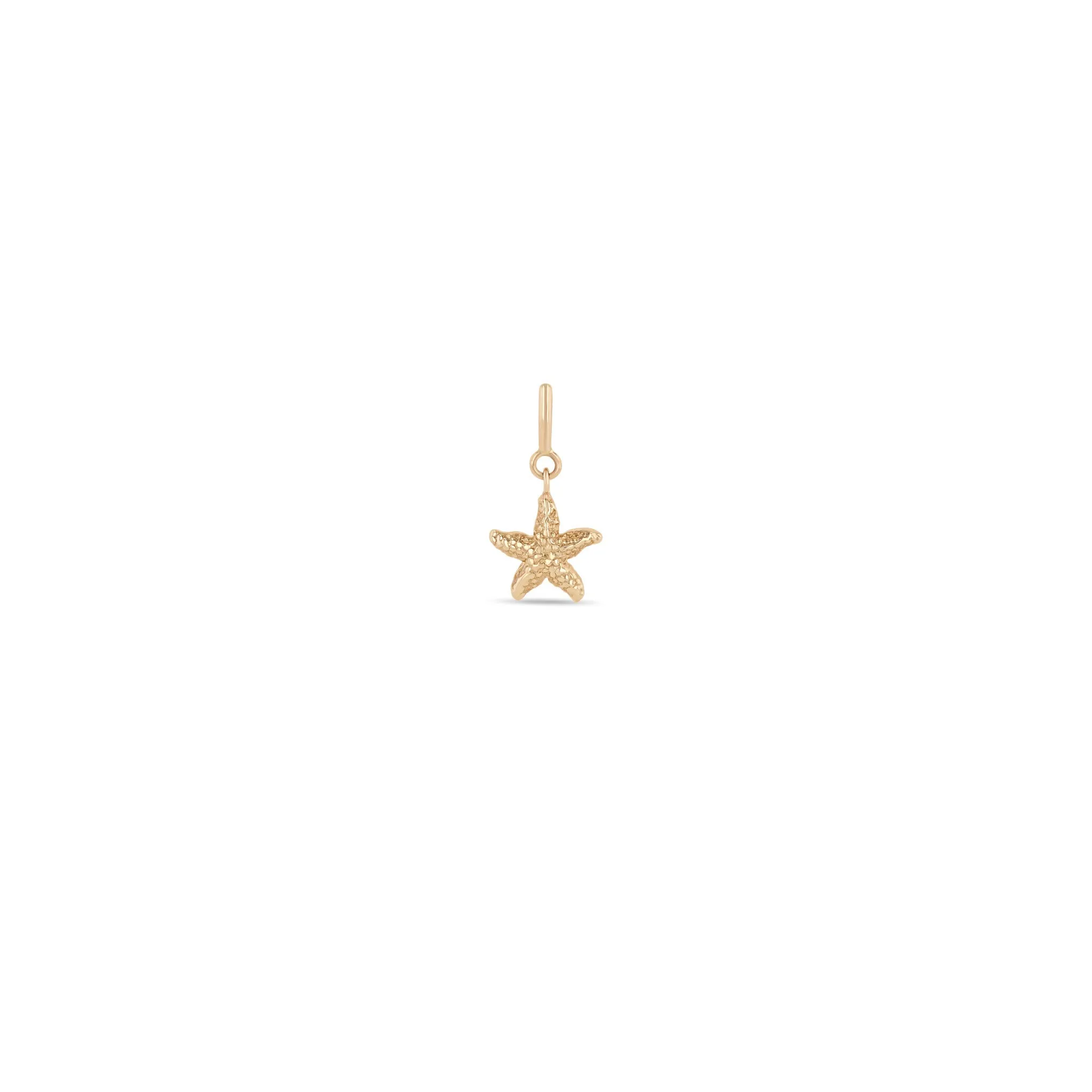 14k Single Starfish Charm sold by Zoe Chicco product image thumbnail 5