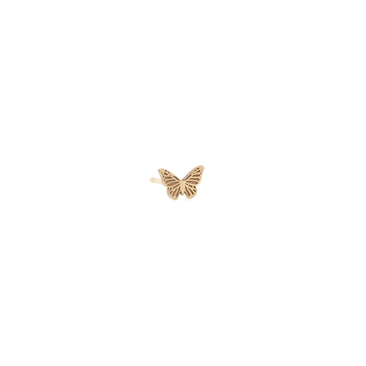 14k Midi Bitty Butterfly Stud sold by Zoe Chicco