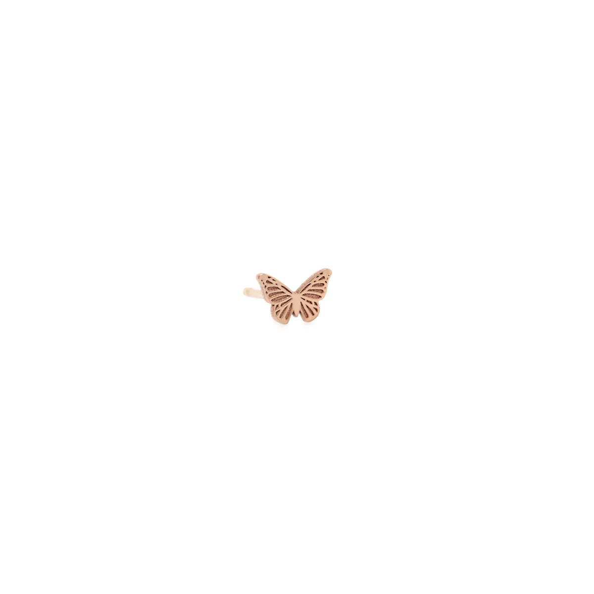 14k Midi Bitty Butterfly Stud sold by Zoe Chicco product image thumbnail 3