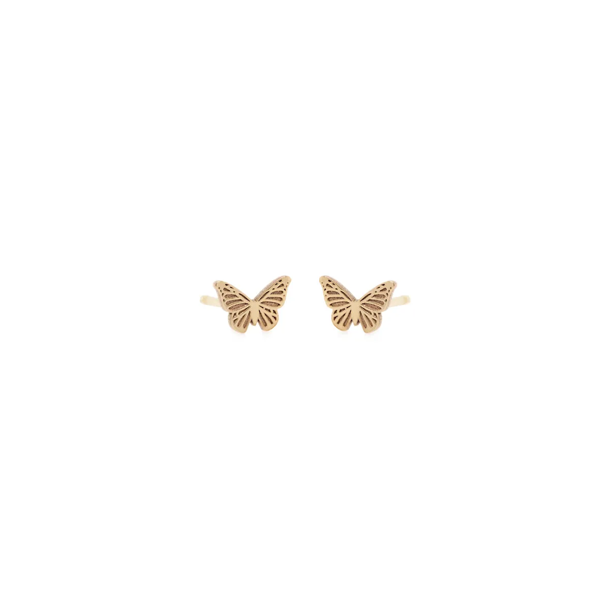 14k Midi Bitty Butterfly Stud sold by Zoe Chicco product image thumbnail 2