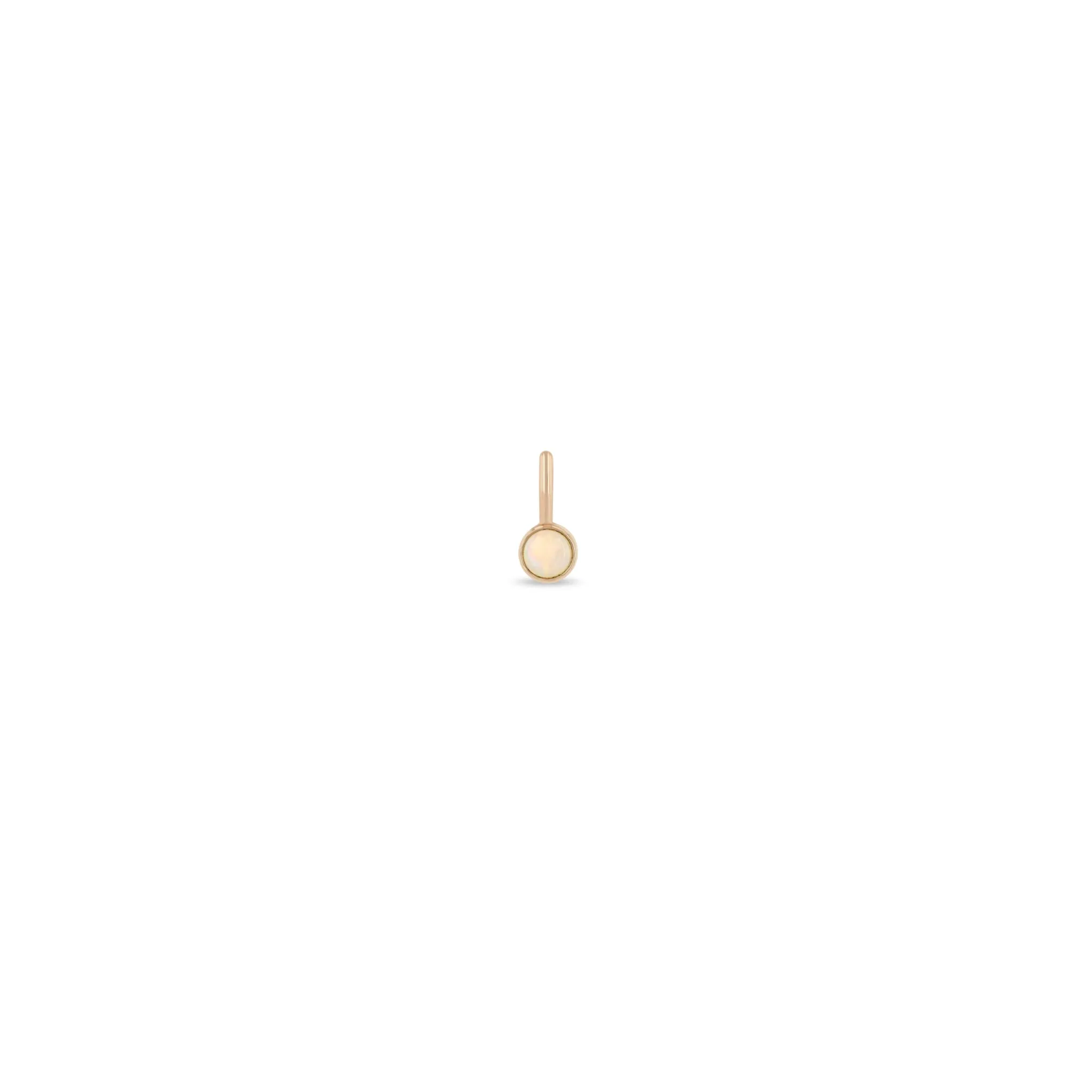 14k Single Opal Charm | October Birthstone sold by Zoe Chicco product image thumbnail 5