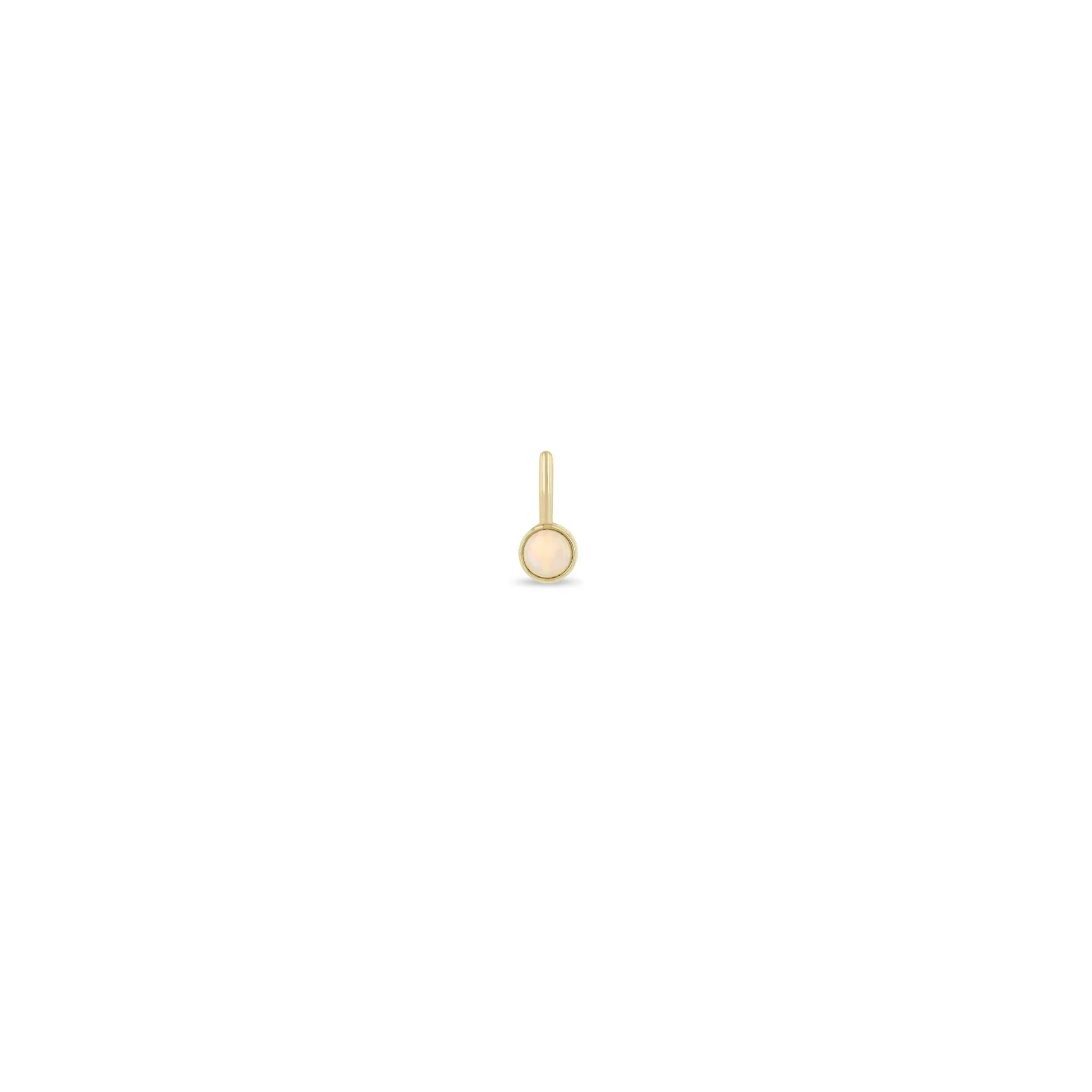 14k Single Opal Charm | October Birthstone sold by Zoe Chicco