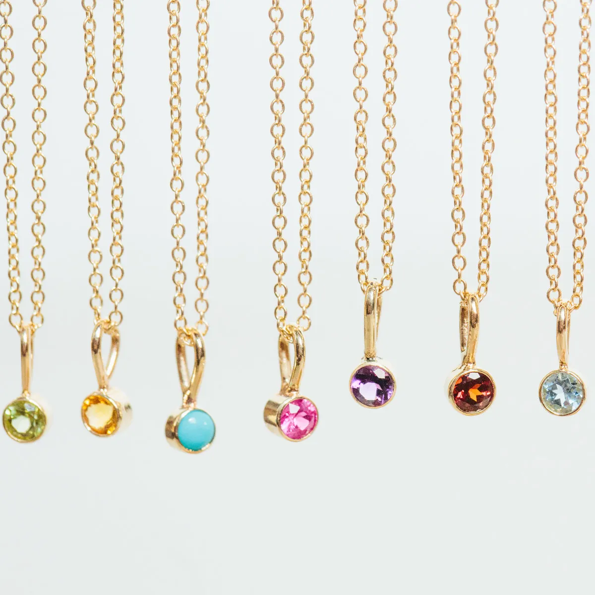 14k Single Amethyst Charm | February Birthstone sold by Zoe Chicco product image thumbnail 2