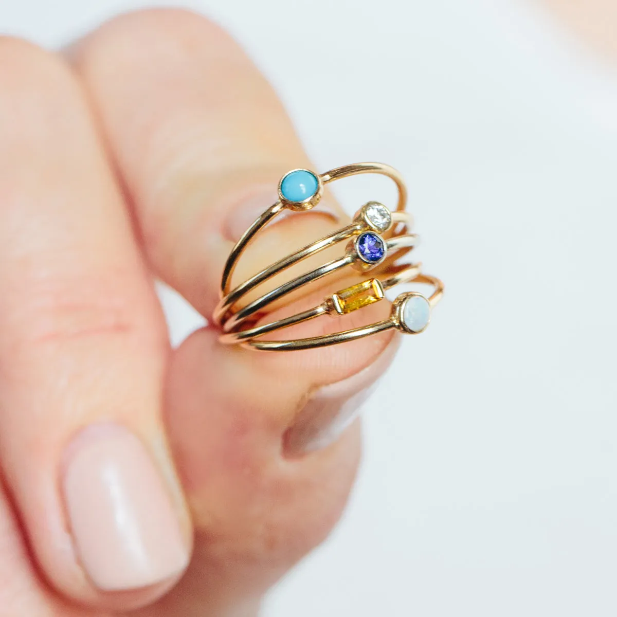 14k Medium Citrine Baguette Ring | November Birthstone sold by Zoe Chicco product image thumbnail 2