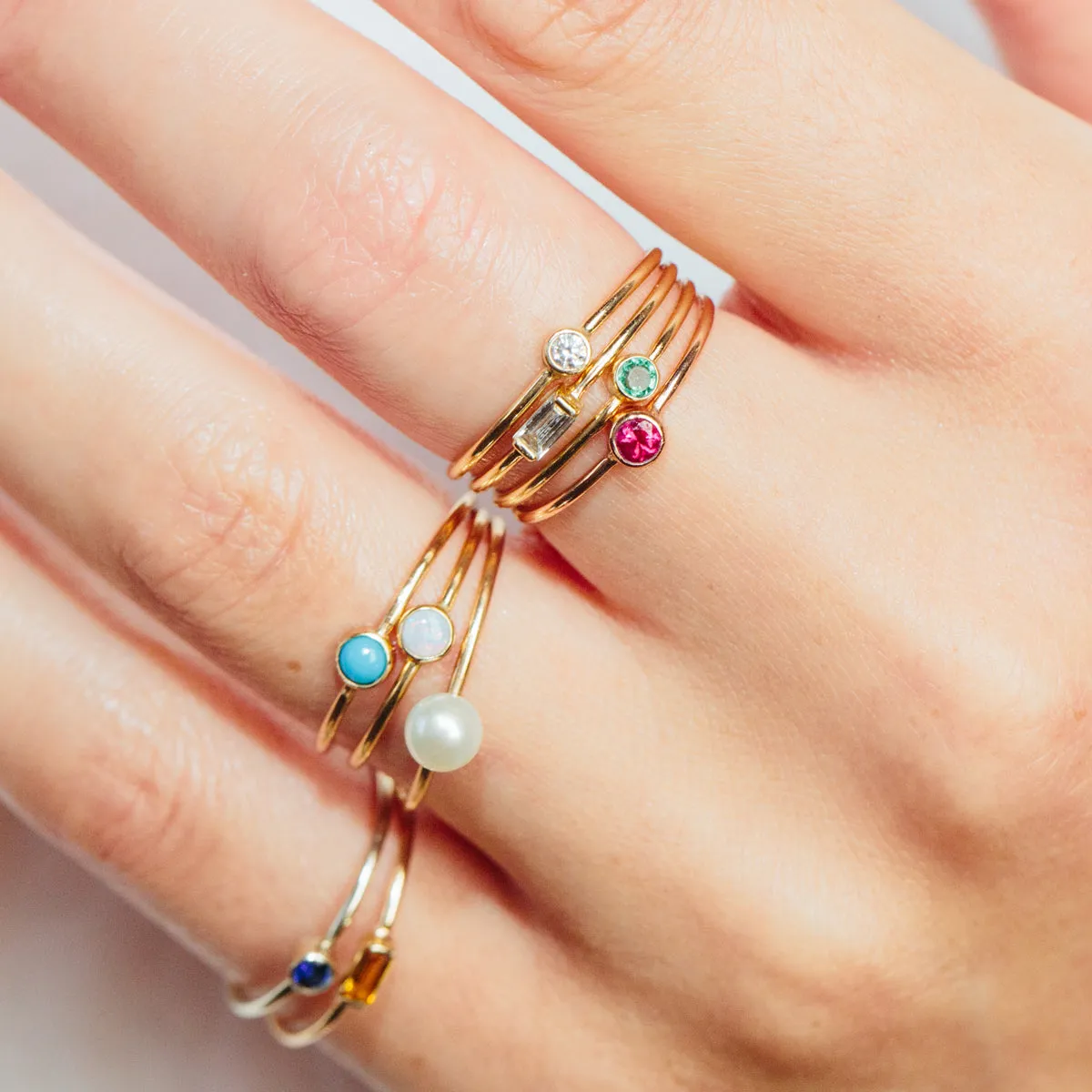 14k Ruby Bezel Ring | July Birthstone sold by Zoe Chicco product image thumbnail 2