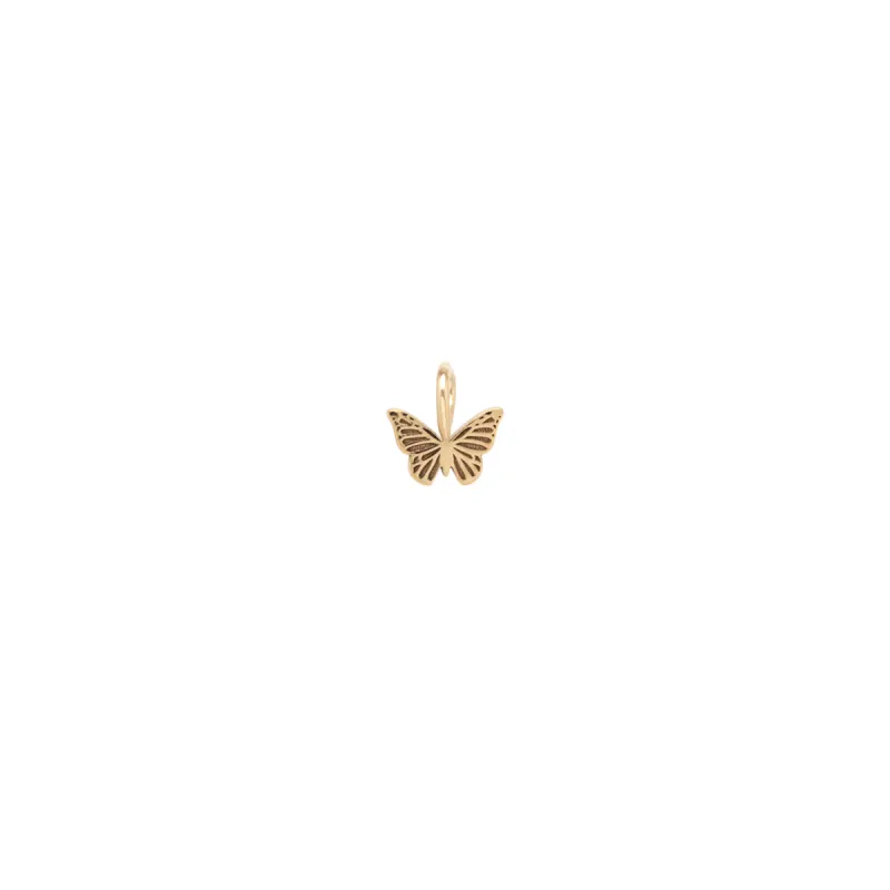14k Midi Bitty Butterfly Charm sold by Zoe Chicco