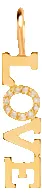 14k Pavé Diamond 4 Letter Charm Pendant sold by Zoe Chicco product image thumbnail 2