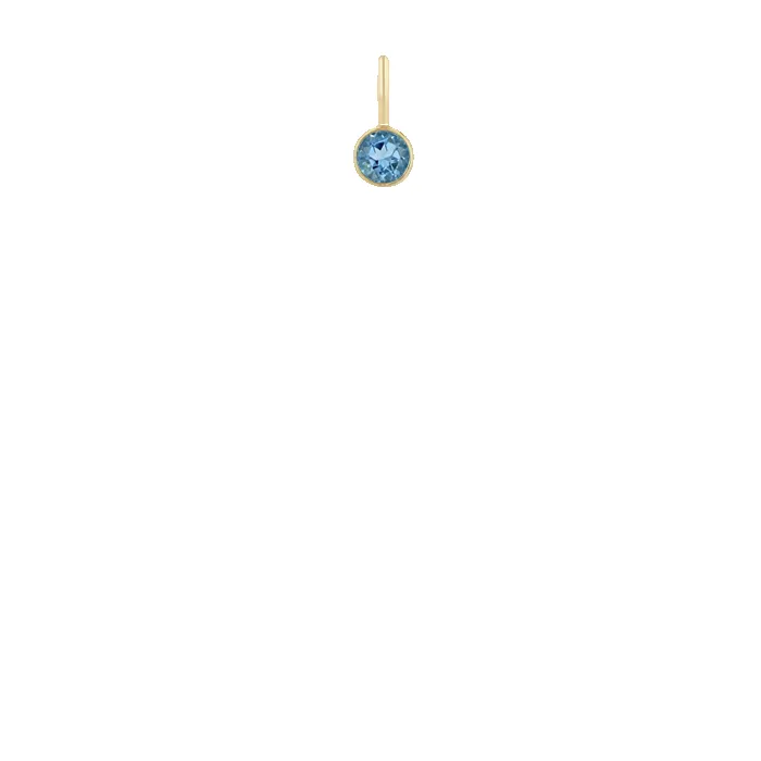 14k Aquamarine Charm Pendant sold by Zoe Chicco product image thumbnail 2