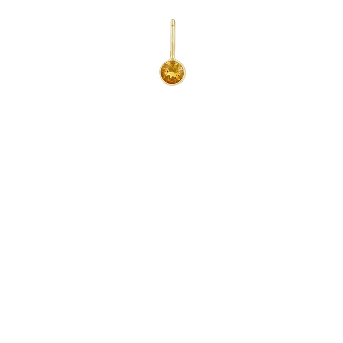 14k Citrine Charm Pendant sold by Zoe Chicco product image thumbnail 2