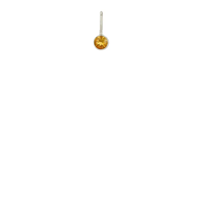 14k Citrine Charm Pendant sold by Zoe Chicco product image thumbnail 4