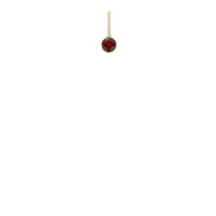 14k Garnet Charm Pendant sold by Zoe Chicco product image thumbnail 2