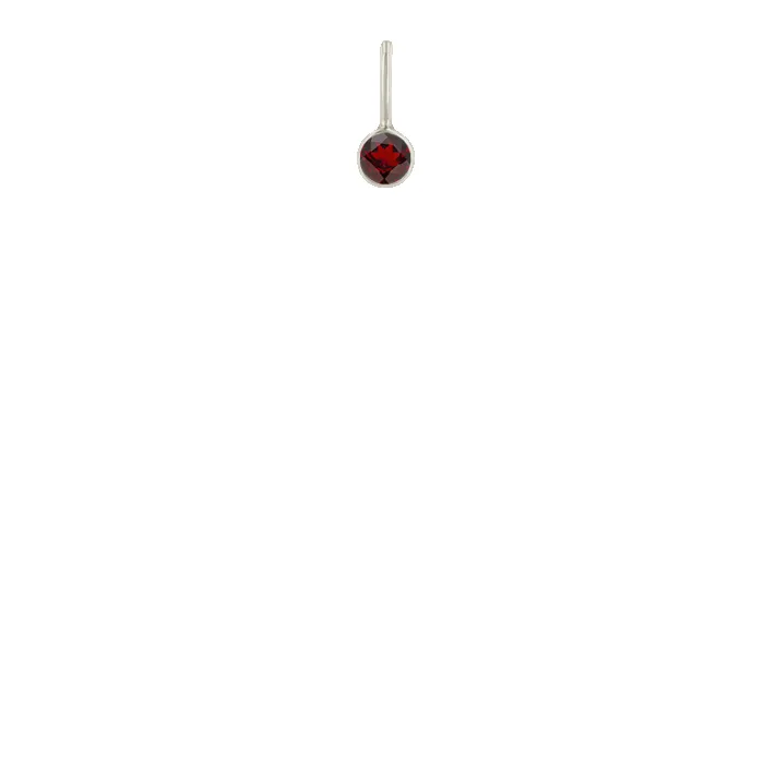 14k Garnet Charm Pendant sold by Zoe Chicco product image thumbnail 4
