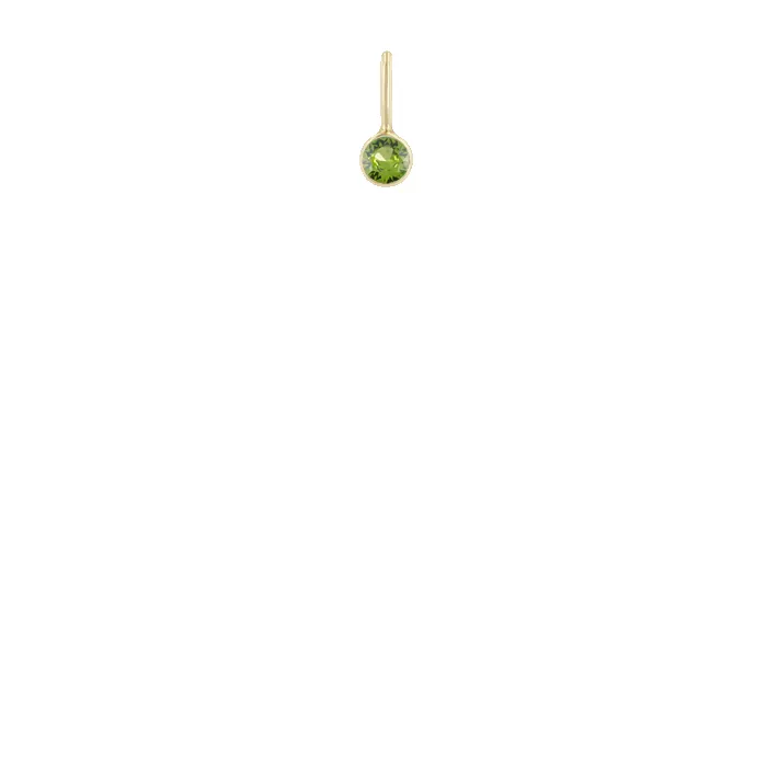 14k Peridot Charm Pendant sold by Zoe Chicco product image thumbnail 2