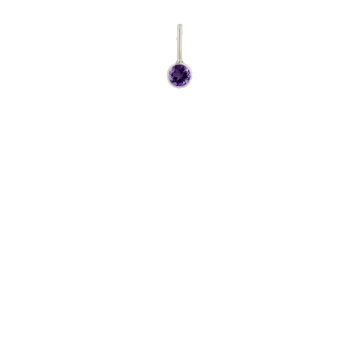 14k Amethyst Charm Pendant sold by Zoe Chicco product image thumbnail 4