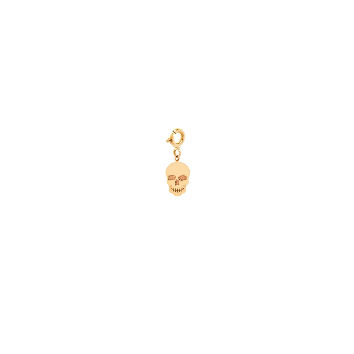 14k Single Midi Bitty Skull Charm sold by Zoe Chicco product image thumbnail 2