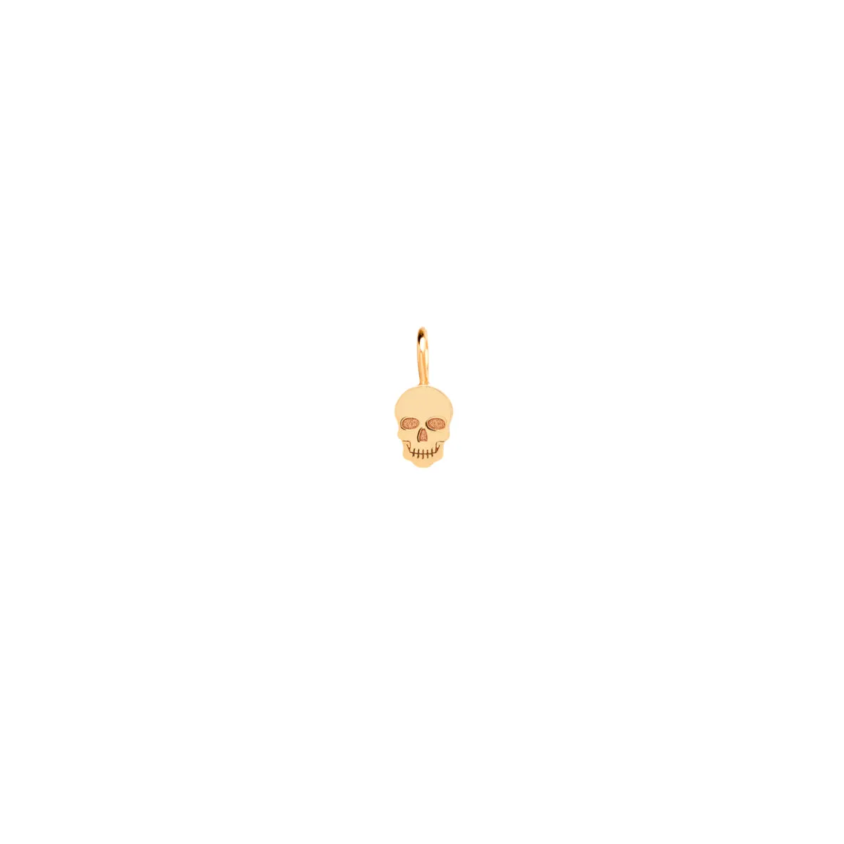14k Single Midi Bitty Skull Charm sold by Zoe Chicco