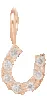 14k Midi Bitty Pavé Diamond Horseshoe Charm sold by Zoe Chicco product image thumbnail 3