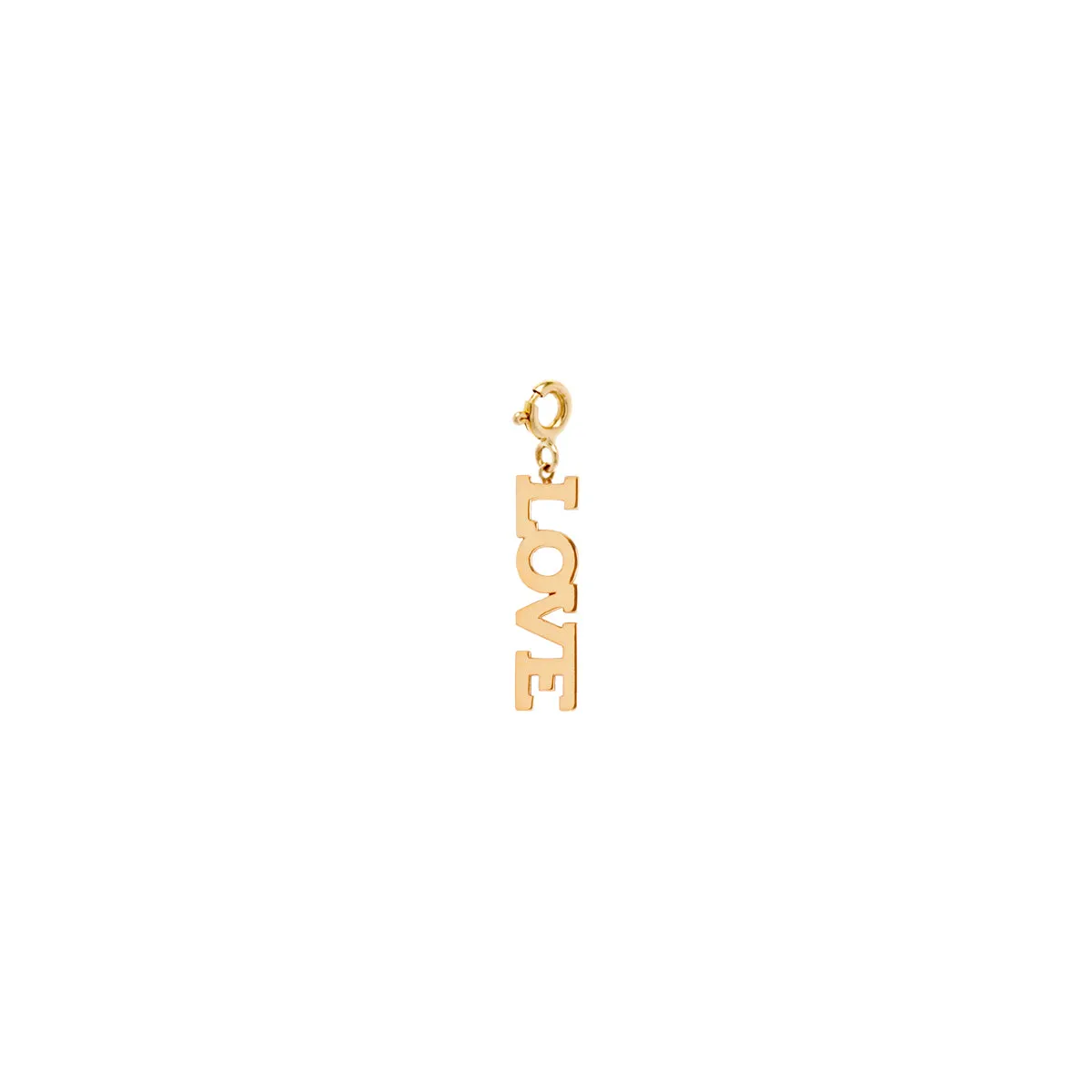14k Single 4 Letter Charm Pendant sold by Zoe Chicco product image thumbnail 2