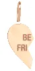 14k Midi Bitty Left Split Heart BFF Charm Charm sold by Zoe Chicco product image thumbnail 3