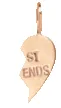 14k Midi Bitty Right Split Heart BFF Charm Charm sold by Zoe Chicco product image thumbnail 3