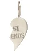 14k Midi Bitty Right Split Heart BFF Charm Charm sold by Zoe Chicco product image thumbnail 4