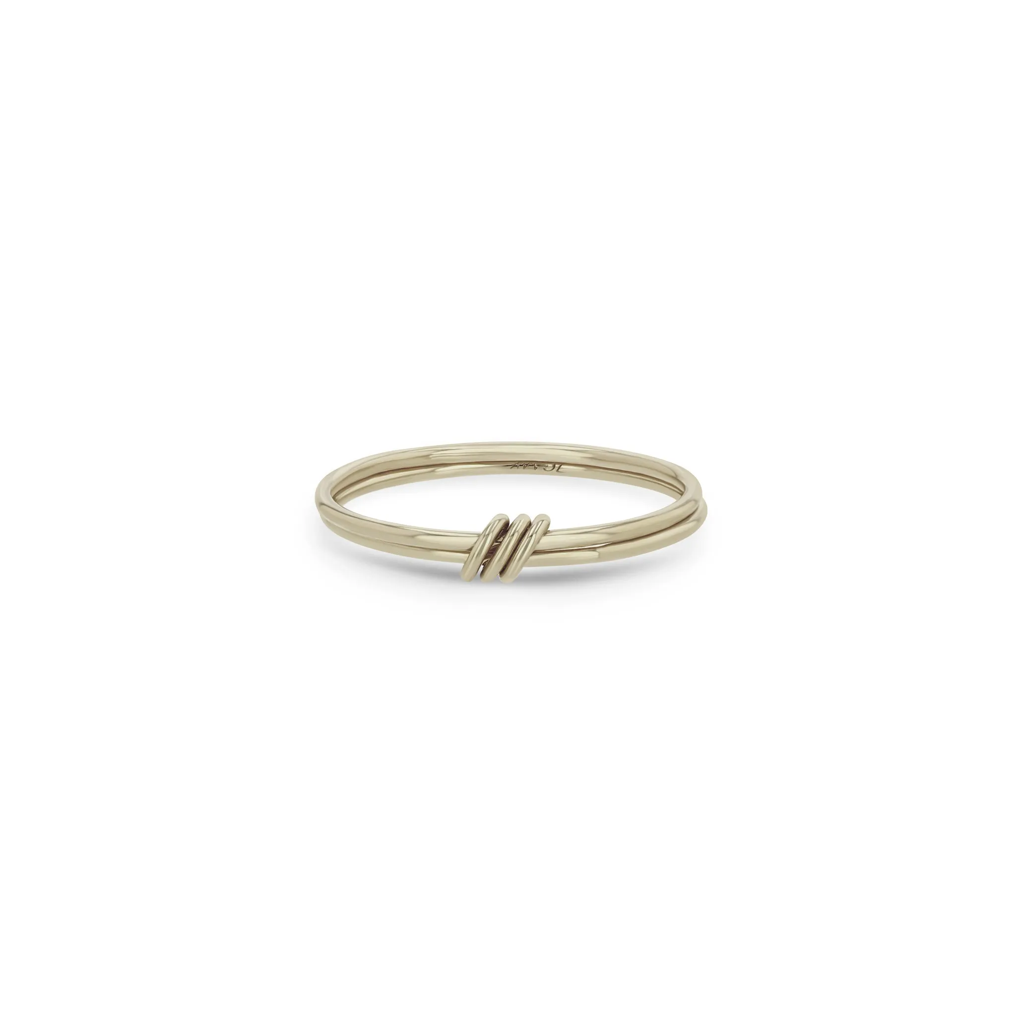14k 2 Thin Linked Rings sold by Zoe Chicco product image thumbnail 4