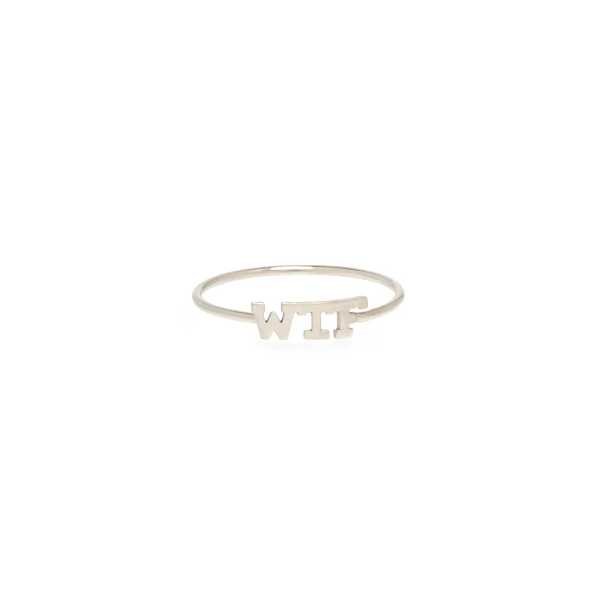 14k Itty Bitty WTF Ring sold by Zoe Chicco product image thumbnail 3