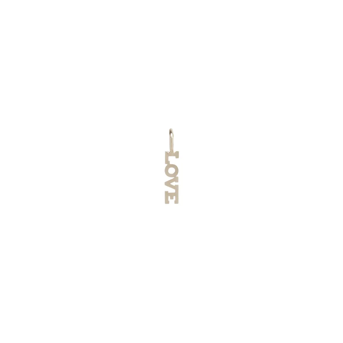 14k Single Itty Bitty LOVE Charm Pendant sold by Zoe Chicco product image thumbnail 5