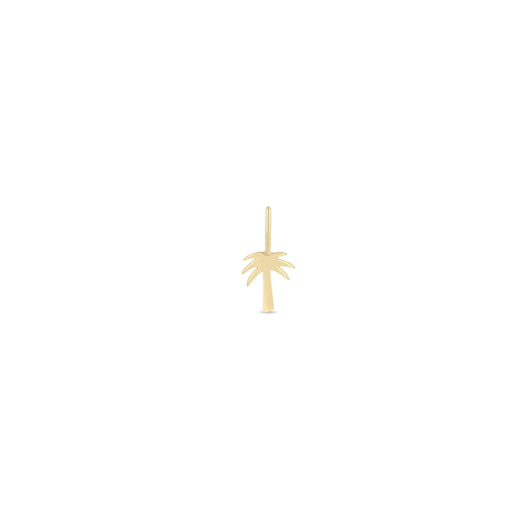 14k Single Midi Bitty Palm Tree Charm sold by Zoe Chicco