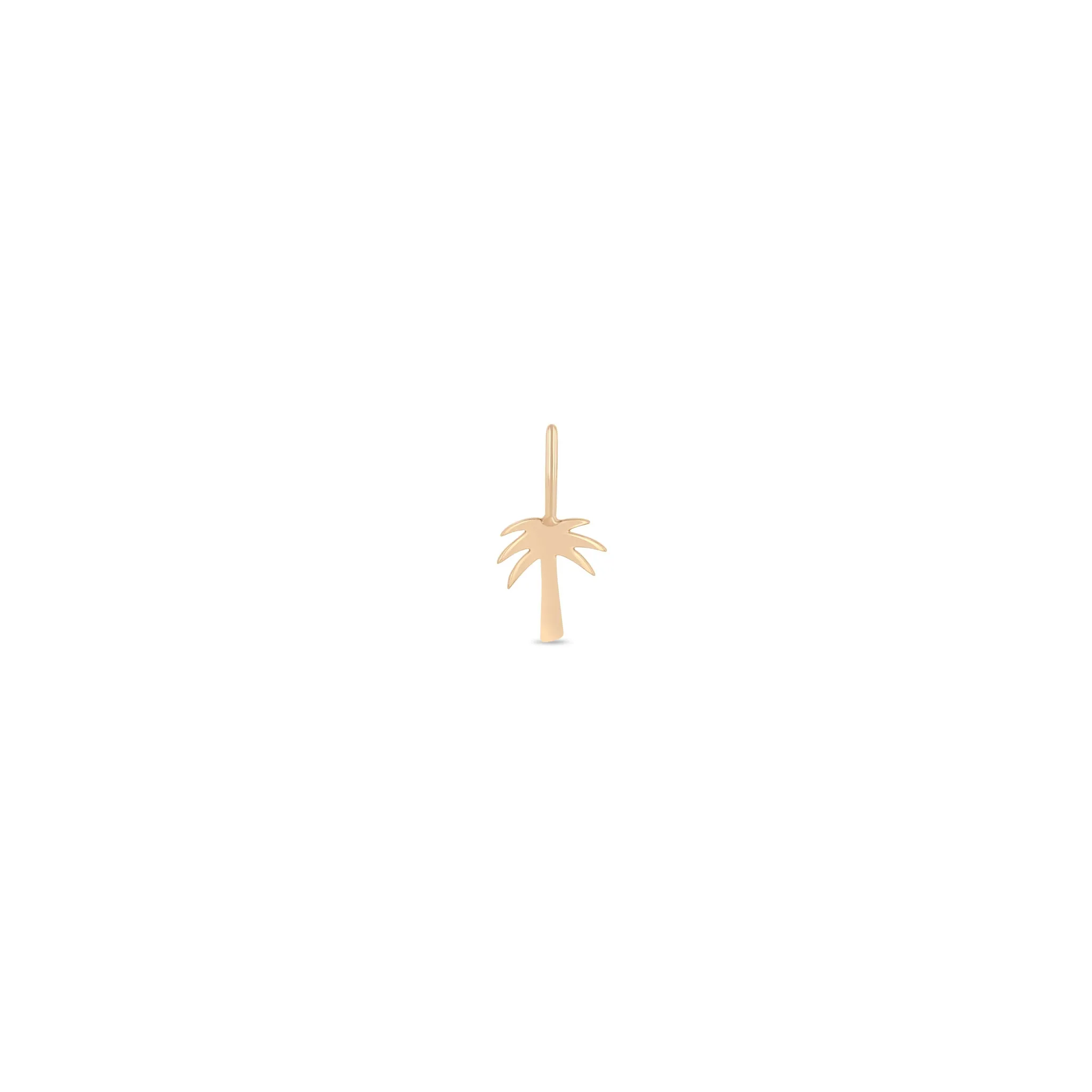 14k Single Midi Bitty Palm Tree Charm sold by Zoe Chicco product image thumbnail 3