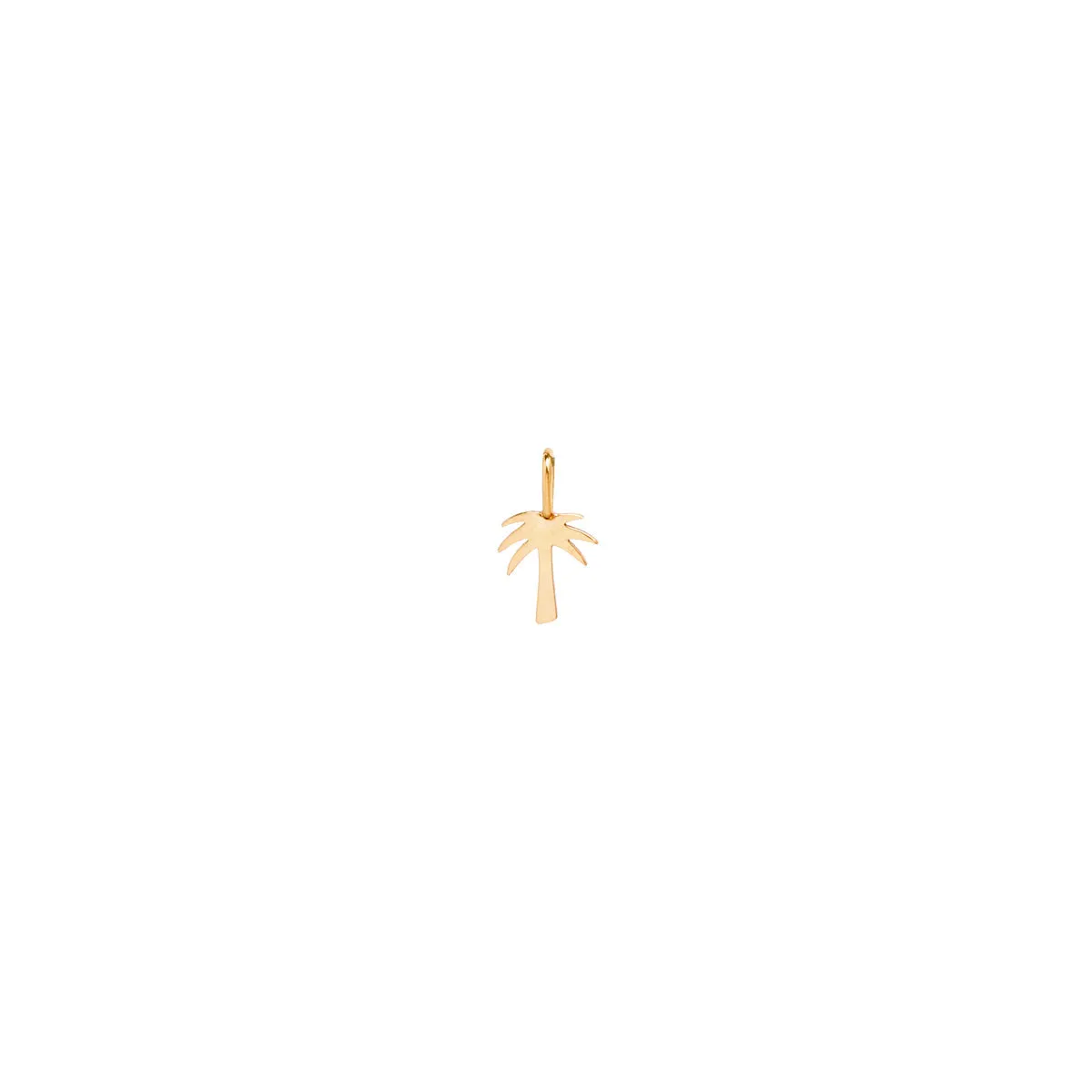 14k Single Midi Bitty Palm Tree Charm sold by Zoe Chicco product image thumbnail 5