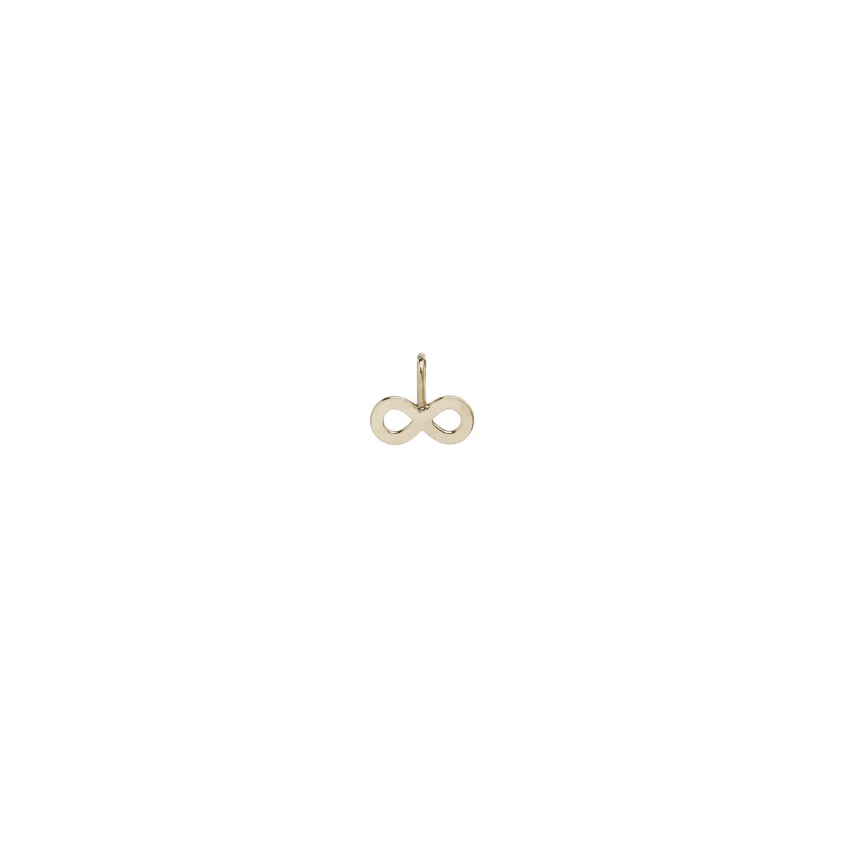 14k single midi bitty infinity charm sold by Zoe Chicco product image thumbnail 4