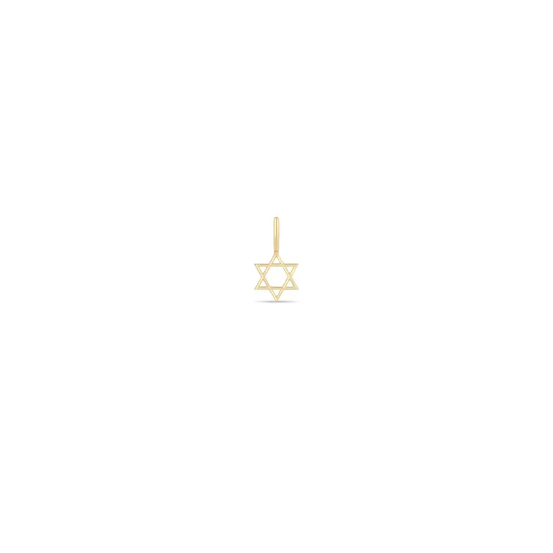 14k Single Midi Bitty Star of David Charm sold by Zoe Chicco