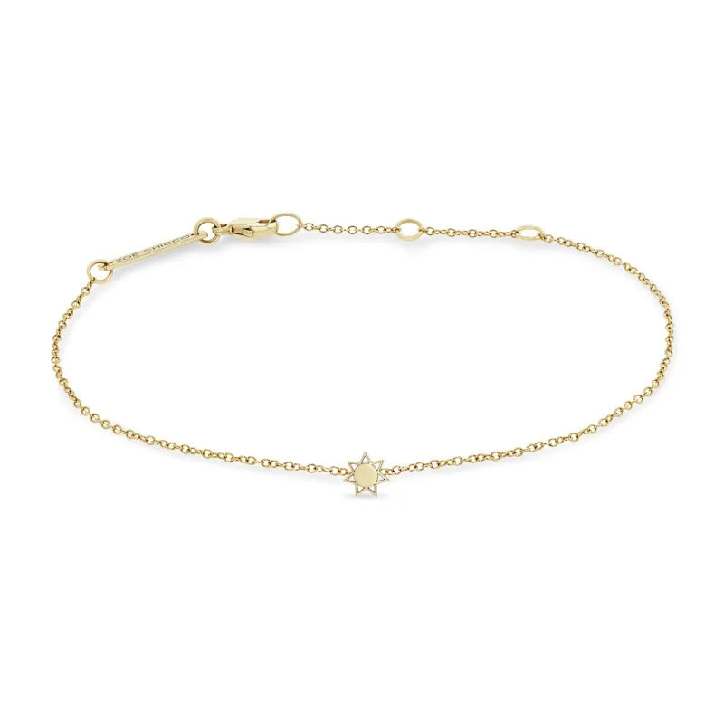 14k Itty Bitty Sun Bracelet sold by Zoe Chicco