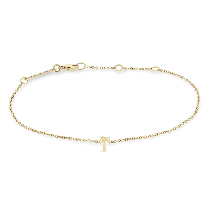 14k Itty Bitty Palm Tree Bracelet sold by Zoe Chicco