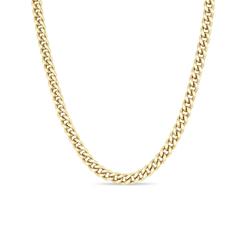 14k Gold Large Curb Chain Necklace sold by Zoe Chicco