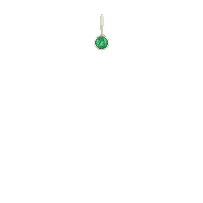14k Emerald Charm Pendant sold by Zoe Chicco product image thumbnail 2