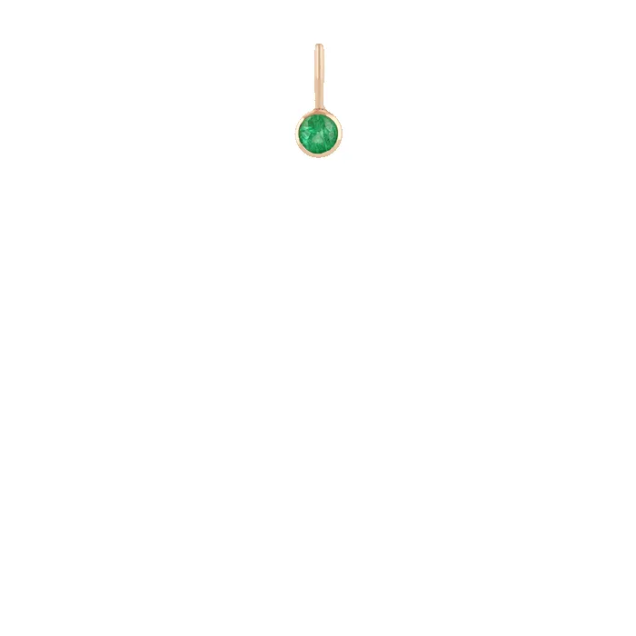 14k Emerald Charm Pendant sold by Zoe Chicco product image thumbnail 3
