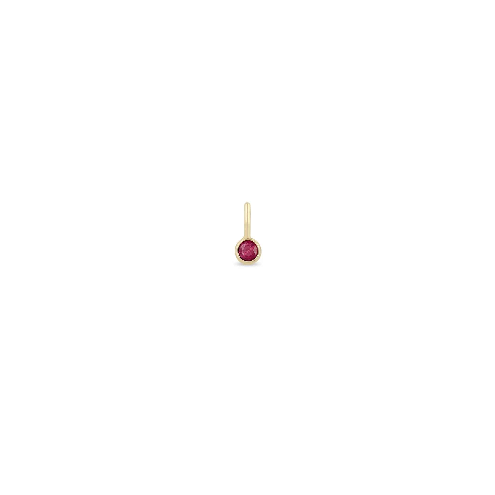 14k Ruby Charm Pendant sold by Zoe Chicco