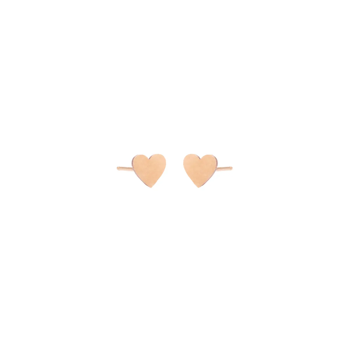 14k Midi Bitty Heart Stud sold by Zoe Chicco product image thumbnail 4