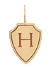 14k Initial Shield Charm Pendant sold by Zoe Chicco product image thumbnail 3