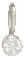 14k White Diamond Charm Pendant sold by Zoe Chicco product image thumbnail 4