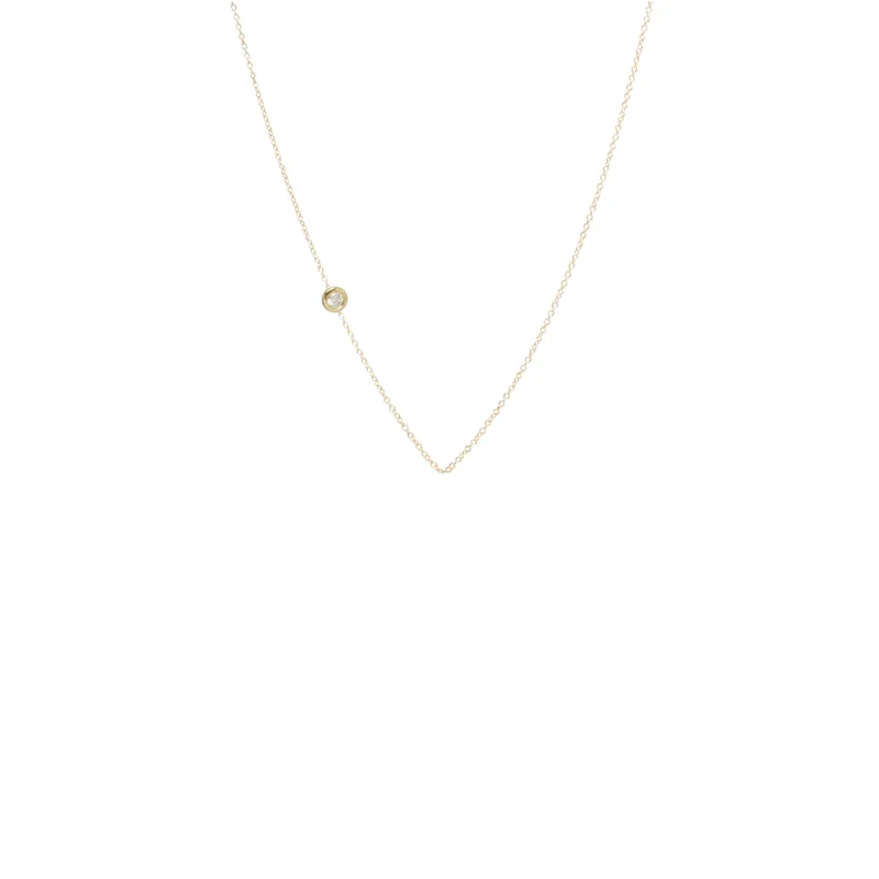 14k medium floating diamond chain sold by Zoe Chicco